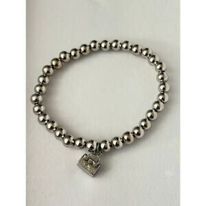Bracelet 6MM Beads stainless steel not fade stretchy bracelet